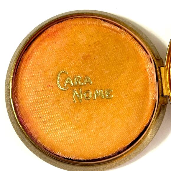 Cara Nome Antique 1930's-40's Art Deco Rouge Compact Mirror, Rouge, Applicator - Picture 4 of 9